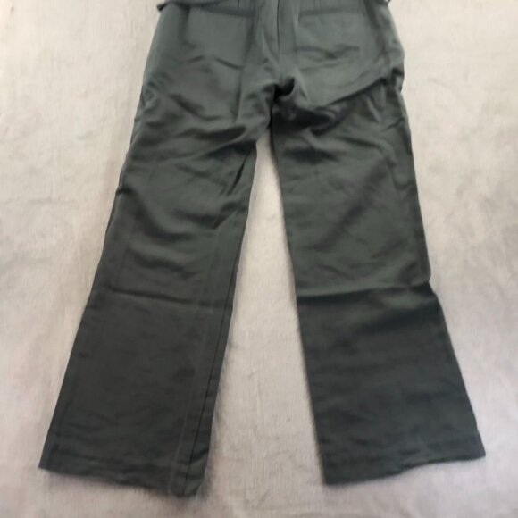 J. Crew Women's Linen Blend Pants Size 4 Wide Leg Casual Tie-Waist Mid Rise Trou - Picture 10 of 13